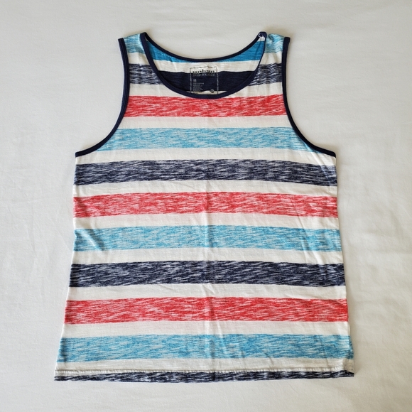 Urban Pipeline (Kohl's) Striped Tank Top, M, Red White & Blue - Picture 1 of 4